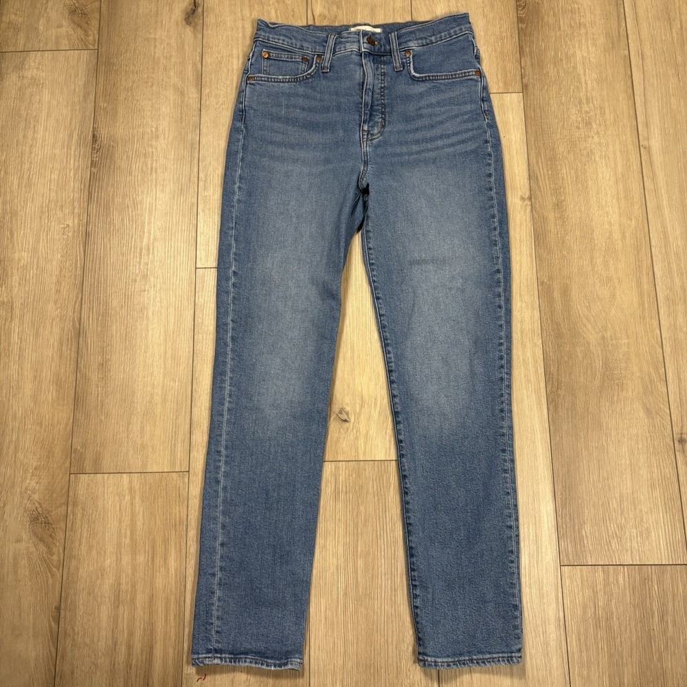 Madewell Perfect Vintage Jeans Womens‎ 29 High Rise Crop Straight Leg Denim